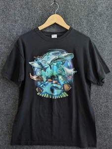 Georgia Aquarium Souvenir TShirt Sharks Tropical Fish Turtle Stingray Mens Large - Picture 1 of 8