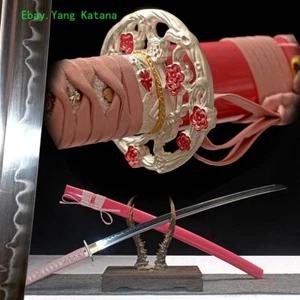 Cherry Katana T10Steel Clay Tempered Battle Ready Japan Samurai Functional Sword - Picture 1 of 10