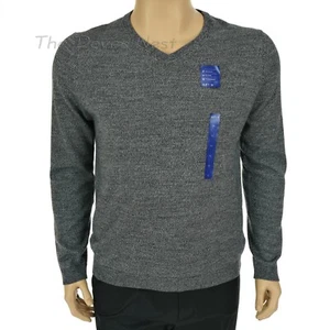 APT. 9 Men's X-LARGE Slim Fit MARLED GRAY V-Neck PULLOVER SWEATER Wool Blend - Picture 1 of 10