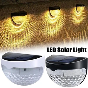 1x LED Solarlicht Wand lampen Außen lampen Für Zaunhof Zaun Balkon Garden Street - Bild 1 von 15