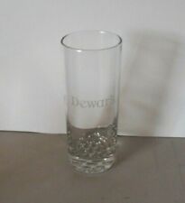 ETCHED DEWAR'S HIGHBALL  6" GLASS BUBBLE BOTTOM