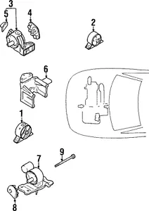 Genuine Mitsubishi Front Insulator MR131296 - Picture 1 of 1