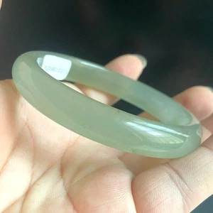 Certified Green 61mm Natural Grade A Burma jadeite Bangle Bracelet 2215 - Picture 1 of 6