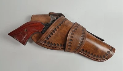 Funda cruzada de cuero Heritage Rough Rider Ruger solo seis revólver wrangler Foto 1 de 2