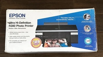 Epson R280 Ultra Hi Definition Photo Color Inkjet Printer Open Box - Image 1 of 4