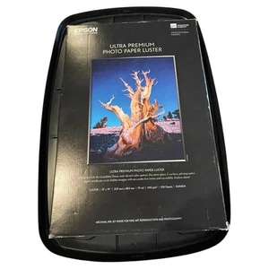 Used Epson Ultra Premium Photo Paper - Luster 95 Sheets S041407 13”x19” - Photo 1/6