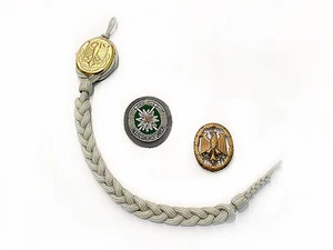 Schützenschnur Gold Heeresbergführerabzeichen Leistungsabzeichen Bronze Original - Bild 1 von 4