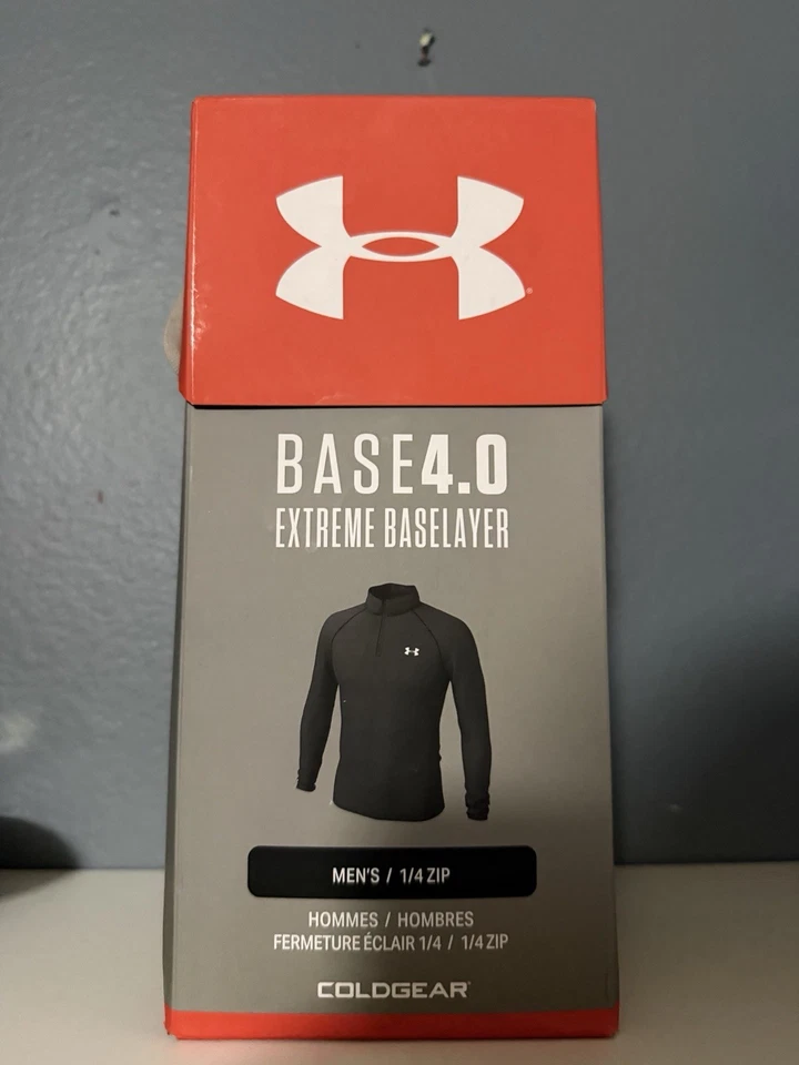 Under Armour Men's ColdGear Base 4.0 1/4 Zip Mens Large 1343242 001
