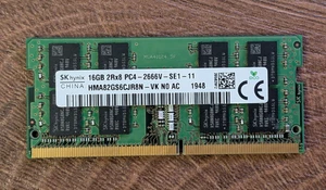 Memoria para computadora portátil SK hynix 16 GB 2Rx8 PC4-2666V DDR4-2666 PC4-21300 HMA82GS6CJR8N-VK - Imagen 1 de 4