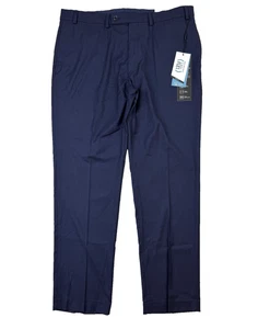 Van Heusen Manning Cool Flex Pants Mens 38W X 32L Slim Fit Navy Blue NEW - Picture 1 of 6