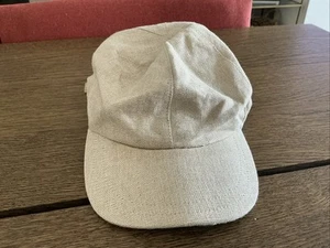 Sak’s Fifth Avenue Cream Linen Women’s Hat - Adjustable - OSFM-Made In Italy - Imagen 1 de 10