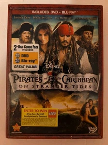 Sealed NIP Pirates of The Caribbean on Stranger Tides Dvd And Blu-ray - Imagen 1 de 7