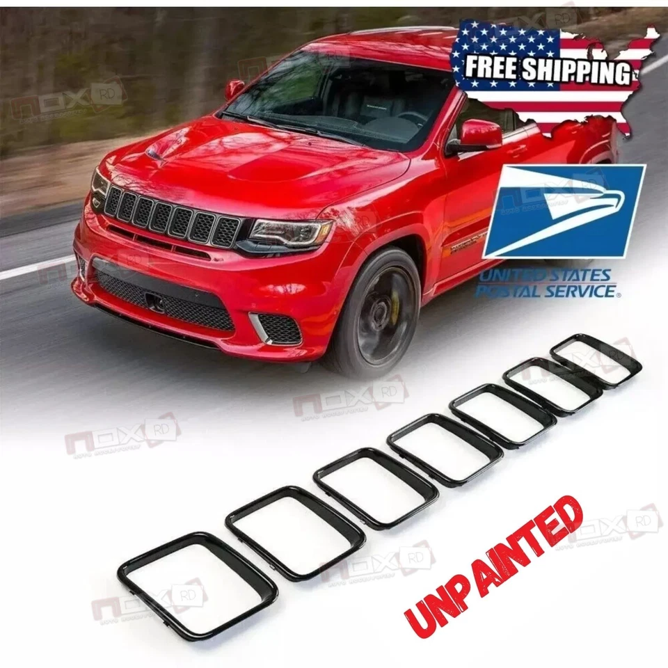 For 2017-2021 Jeep Grand Cherokee Trackhawk SRT Front Grille Ring Cover - Image 1 of 4