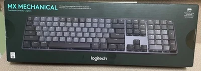 Logitech MX Mechanical Wireless Keyboard - Graphite (Tactile Quiet... - Image 1 of 4