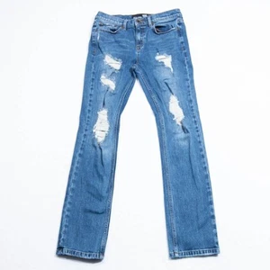 Tillys RSQ Jeans Youth Boys 16 (26x28) Tokyo Super Skinny Distressed Med Wash - Picture 1 of 12