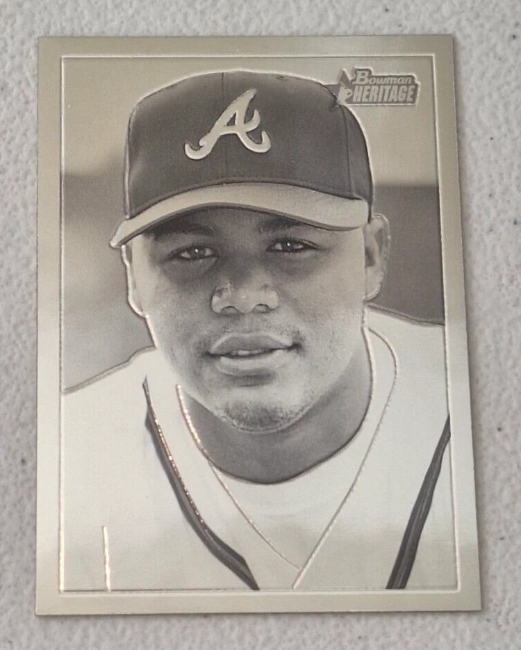 2001 Bowman Heritage - Chrome #BHC96 - Andruw Jones ⚾ - Image 1 of 2