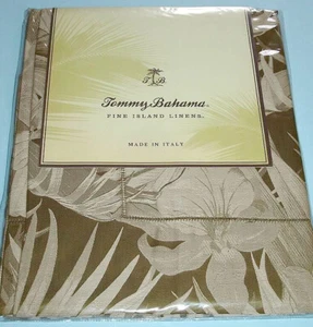 Tommy Bahama Jungle Fever 2 PC Euro Sham 600 TC Egyptian Cotton Sateen Italy New - Picture 1 of 3
