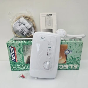 Ducha Triton Opal 10,5 kW blanca estilo antiguo nueva franqueo gratuito-descontinuada - Imagen 1 de 20
