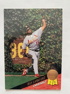 1993 Leaf - #297 Ray Lankford - St. Louis Cardinals - Image 1 of 2