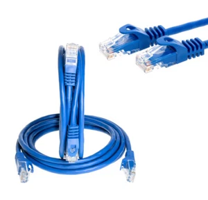 CAT6 Ethernet Patchkabel RJ45 LAN Netzwerkkabel Blau 1,5 Fuß - 20 Fuß Multipack Posten - Bild 1 von 45