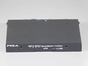 Pesa Quad Box TX/RX 2 Dual Channel Coax Fiber Optic Interface BNC Converter - Picture 1 of 10