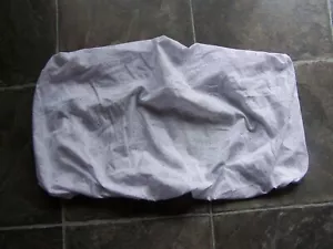 Baby's Grey & White Polycotton Fitted Bassinet Sheet VGC - Picture 1 of 1