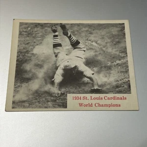 1974 TCMA 1934 St Louis Cardinals Black Tan Back World Champions - Picture 1 of 2