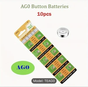 10 x AG0 LR521 379 SR521 Alkaline Knopfzelle Uhrenbatterien Neu - Bild 1 von 3