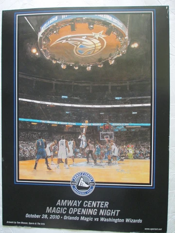 TOM MOSSER ARTWORK AMWAY CENTER MAGIC OPENING NIGHT OCT. 28, 2010 - SIZE 18 X 24 Cover