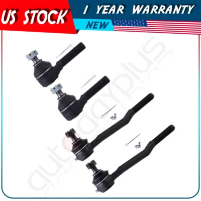 For 1986-1995 Toyota 4Runner Pickup 4Pc Front Steering Inner & Outer Tie Rod End - Изображение 1 из 4