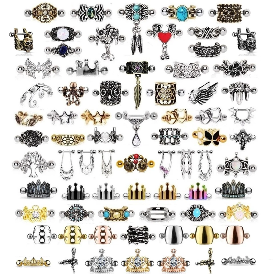 Cuff Earring - Cartilage Upper Ear Helix Piercing - Top Ear Bar Stud Shield Ring - Image 1 of 1