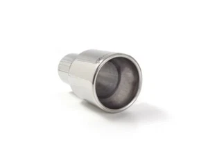 Terminale universale inox rotondo 90 mm + tubo di entrata - Imagen 1 de 1