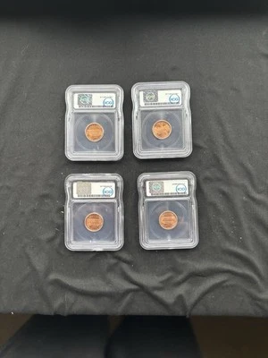 Lot Of (4) 1998 ICG BU Broadstruck “Sin City Hoard” Penny  Austin Hutto Signed - Image 1 of 2