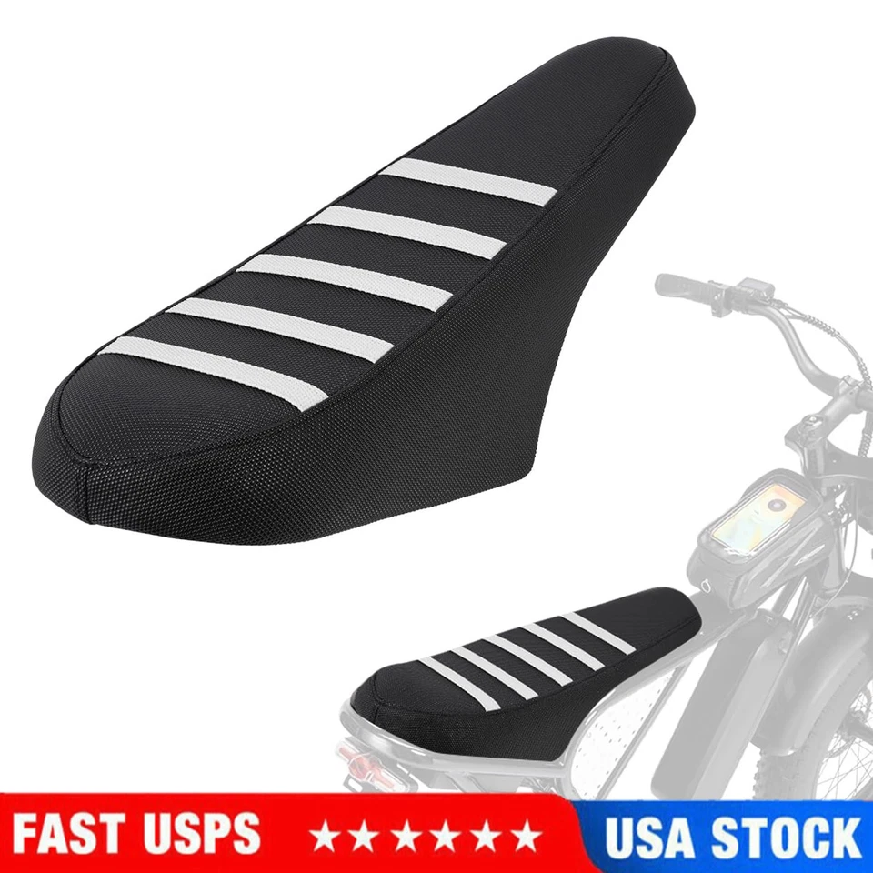 Non-Slip Seat Cover for Ridstar Q20 E-Bike, Electric Bike Soft Seat Cover White - Image 1 of 4