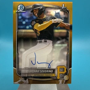 Jhonny Severino 2025 Bowman Chrome Gold Auto #CPAJS 19/50 Bowman 1st - Picture 1 of 2