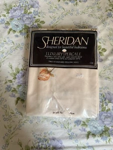 Vintage 1980s Sheridan supercale luxury pillowcases Set of 2 - Picture 1 of 2