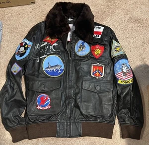 JAMES TOLKAN signierte CDR Tom Stinger Top Gun Bomberjacke ~ JSA - Bild 1 von 12