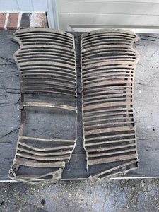 Vtg 1930's Car Accessory Front Grill Grille Gm Chevrolet 1938 Coupe Parts - Picture 1 of 21