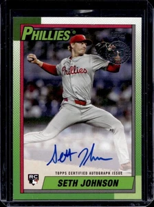2025 Topps Update Seth Johnson 1990 Auto RC Rookie #90B2-SJ Phillies - Picture 1 of 2
