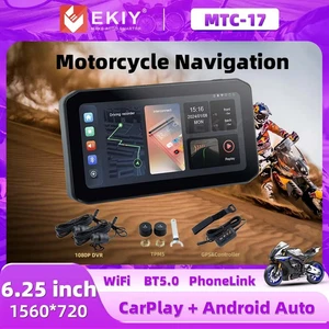 MTC-17 6.25" Motorcycle GPS Navigation Screen | Wireless CarPlay & Android Auto - Picture 1 of 18