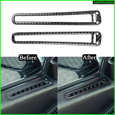 Puerta interior de fibra de carbono real para Acura NSX 1990-2005 moldura de salida de ventilación de aire acondicionado Foto 1 de 4