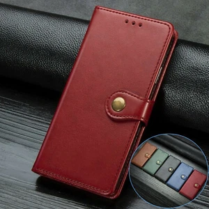 Fr Motorola Moto G7 Play/Power/Z4 Play Man Magnetic Leather Card Slot Case Cover - Picture 1 of 26