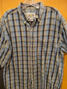 Camisa Alaska Wilderness Gear 1959 manga larga a cuadros con botones algodón grande - Imagen 1 de 4