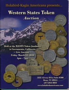 Catálogo de subasta de tokens Western States 2010 - Holabird-Kagin - 64 páginas a color - Imagen 1 de 7