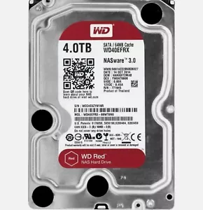 Disque dur interne NAS Western Digital Red 4 To WD40EFRX 5400 tr/min SATA 3,5 POUCES - Photo 1/6