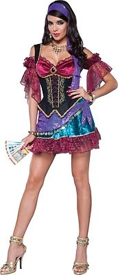Sexy Adult Halloween InCharacter Flirty Fortune Teller Gypsy Costume - Image 1 of 2