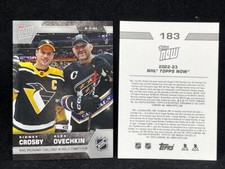 2022-23 Topps Now NHL Stickers #183 SIDNEY CROSBY ALEX OVECHKIN - PR: 557