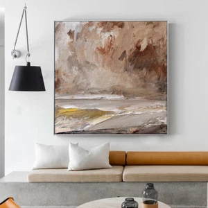 Cuadro de pared carteles de arte abstracto de lujo pintados a mano pintura al óleo sobre lienzo - Imagen 1 de 6