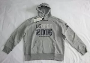 Polo Ralph Lauren Men's White US Fleece Pullover Hoodie in Size XXL in Gray - Picture 1 of 3