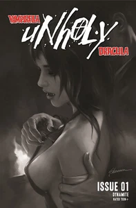 🚨🔥🦇 VAMPIRELLA DRACULA UNHOLY #1 SHANNON MAER FOC B&W 1:15 Ratio Variant - Picture 1 of 1